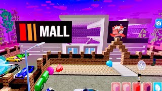 Building a Mall in Minecraft Party Craft [upl. by Oneladgam]