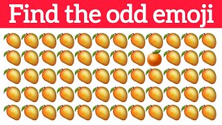 Find the ODD one out  Easy Medium Hard  Emoji quiz  Quiz game  Spot the different emoji [upl. by Brina]