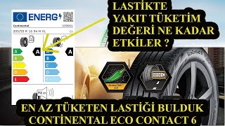 En İyi Yaz Lastiğini Bulduk  Continental Eco Contact 6 [upl. by Vashti]