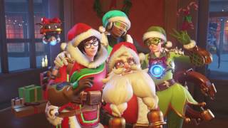 Overwatch Winter Wonderland 2016  Main Menu Screen [upl. by Eisele]