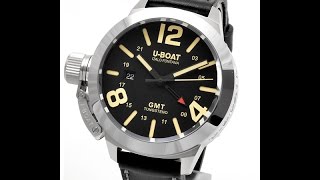 UBoat Classico 45 BK GMT Ref 8050 FM10771 [upl. by Enelym]