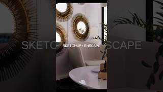 Enscape Animation ✔️ll enscape3d 3dmodeling interiordesign decor sofa shorts [upl. by Wehtam]