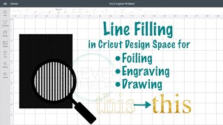 Filled In Foiling Engraving and Drawing with Cricut Design Space [upl. by Yee]