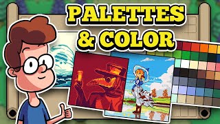 Pixel Art Color  Creating a Palette Hue Shifting and Color Theory  Pixel Art Fundamentals [upl. by Nageek]