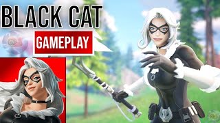 New Black Cat Skin Gameplay Fortnite [upl. by Grim183]