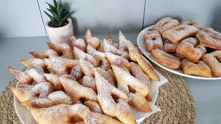 Recette Bugnes  Beignets Facile et Rapide ✅ Bugne Brioché de Mardi Gras Carnaval [upl. by Christoffer]