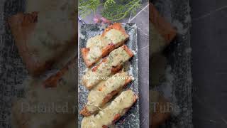 Salmon In Creamy Garlic Sauce Recipe  Salmon Recipe Malayalam  Bincy’s Kitchen shortsvideo [upl. by Doss]