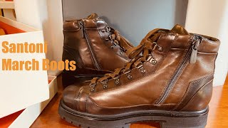 Unboxing my Most Expensive Boots  Santoni March Boots [upl. by Atinoj]