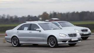 HD Mercedes S65 AMG vs Mercedes E55 AMG Komprssor [upl. by Aurlie136]