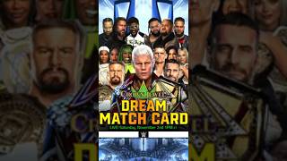 WWE Crown Jewel 2024  Dream Card v4 Bevelock Shorts CrownJewel WWECrownJewel CrownJewel2024 [upl. by Laurin]