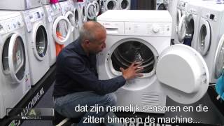 Bosch WTE8410 serie WTE84103 en WTE84104 condensdrogers met Sensitive Dryingsysteem [upl. by Ydroj]