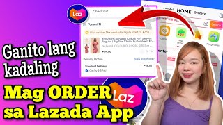 PAANO UMORDER SA LAZADA APP  HOW TO ORDER ON LAZADA STEP BY STEP  Riencyll Cabile [upl. by Hatokad]