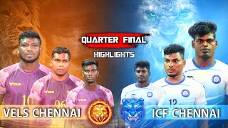 QF  Vels University Chennai vs ICF Chennai  Maruthakulam South Indian Match 2023 [upl. by Long]