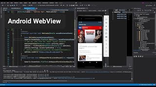 C Android WebView in Visual Studio 2022  Getting Started [upl. by Negiam]