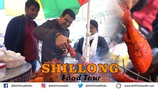 SHILLONG Food Tour  JADOH Meghalaya Style Biryani  Barbeque Chicken  Traditional KHASI Dinner [upl. by Pizor743]