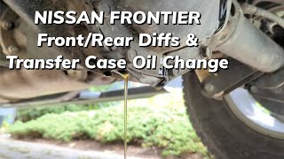 202022 Nissan Frontier Differentials amp Transfer Case Oil Changes [upl. by Kliment]