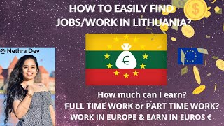 How to get JobsWork in Lithuania  During studies and After Studies [upl. by Mcgray]