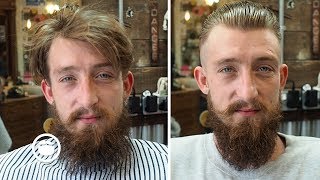 Dramatic Beard and Hair Transformation [upl. by Noman]