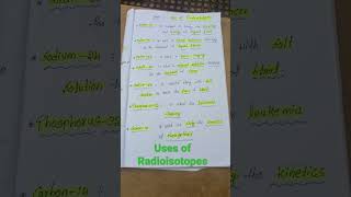 uses of Radioisotopes [upl. by Nnasus]