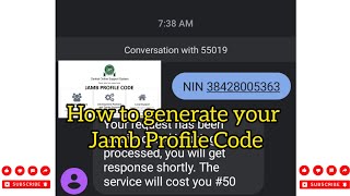 WHY CANT I GENERATE MY JAMB PROFILE CODE HOW TO GENERATE YOUR JAMB PROFILE CODE jamb2022 waec [upl. by Tnahs111]