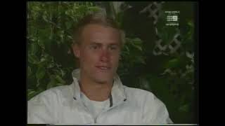 Lleyton Hewitt vs Karim Alami  Wimbledon 1999 2R News Clip [upl. by Pang]