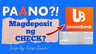 PAANO MAGDEPOSIT NG CHECK SA UNION BANK APP HOW TO DEPOSIT CHECK MYRA MICA [upl. by Iclehc]