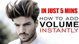 GET INSANE VOLUME IN HAIR  Kartik aryan Hairstyle tutorial [upl. by Calysta]