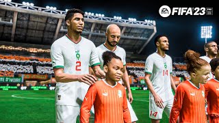 FIFA 23 Maroc vs Cote dIvoire  Match Amical  Gameplay PC [upl. by Giarg]