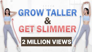 BECOME TALLER amp GET SLIMMER 11 MIN FULL BODY EXERCISES ROUTINES TO GROW TALLER AT HOME Shrilyn [upl. by Acsicnarf]