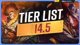 NEW TIER LIST for PATCH 145  League of Legends [upl. by Aissert]