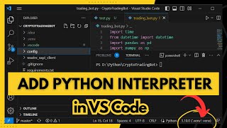 How to Add Python Interpreter in Visual Studio Code  Step By Step [upl. by Odarbil]