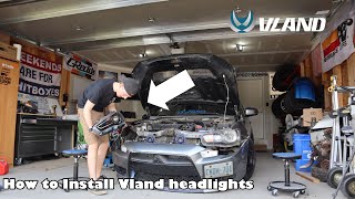 How To Install Vland Sequential Headlights On Mitsubishi Lancer [upl. by Airan]