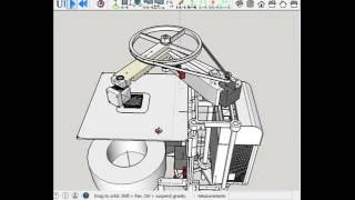 MSPhysics Scara 3d printer simulation inverse kinematics [upl. by Ilenna]