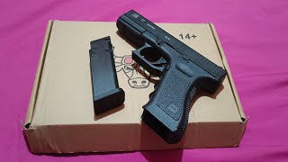 GLOCK17 BULL CONVERT 6MM VS BOTOL BIR HITAM airsoftspring CONVERT6MM [upl. by Ailana]