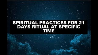 SPIRITUAL PRACTICES FOR ENERGY WORK FOR 21 DAYS RITUAL shivshakti twinflame twinflames healing [upl. by Caplan]