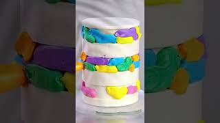 Birthday cake frosting tutorial shorts [upl. by Oninotna]