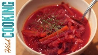 How To Make Vegetarian Borscht  Hilah Cooking [upl. by Olson]