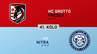 41kolo HC Grotto Prešov  HK Nitra HIGHLIGHTS [upl. by Orianna]