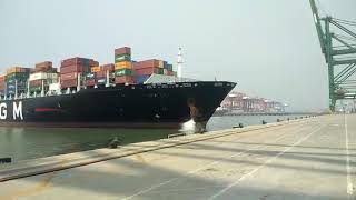 Big container ship hit dock while coming alongside II jetty accidents II marine incidents at port [upl. by Acire]