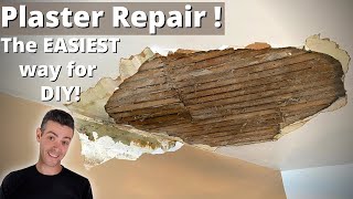 PLASTER REPAIR The fastest strongest easiest way [upl. by Ramor]