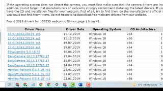 Webcam Driver Windows 10 11 [upl. by Ibot]