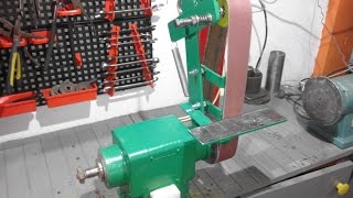 Homemade belt grinder 50x915  Szlifierka taśmowa 50x915 [upl. by Prinz814]