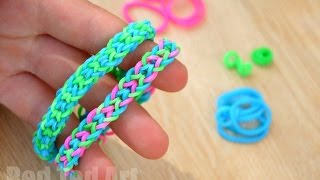 Inverted Fishtail Loom Band using your Fingers [upl. by Duval]