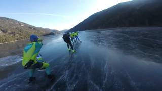 Schitterend schaatsen op Grote Meer Weissensee [upl. by Valerio]