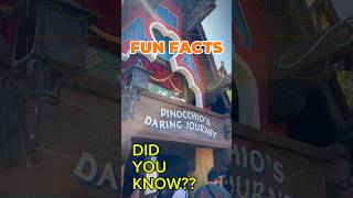 DISNEYLAND PINOCCHIO’S DARING JOURNEY FUN FACTS shorts disney disneyland [upl. by Geof617]