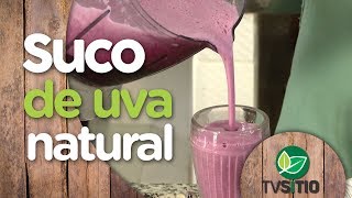 COMO FAZER SUCO DE UVA SEM AÇÚCAR SEM CONSERVANTES [upl. by Atikim]