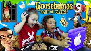 NIGHT OF JUMP SCARES Mike amp Chase play GOOSEBUMPS NOS iOS Game FGTEEV Scariest Gameplay [upl. by Angi]