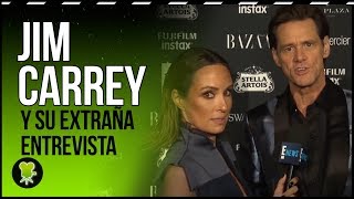 La incómoda entrevista a Jim Carrey en la NYFW traducida al español [upl. by Nevuer]