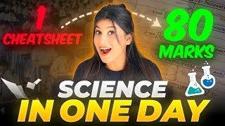 ATTENTION⚠️Follow this 1 DAY science PLAN to score 80 marks🔥 Use 24 hours SMARTLY😎 [upl. by Alaek]