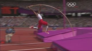 Mens Pole Vault Qualifying Rounds Highlights  London 2012 Olympics [upl. by Navonoj]